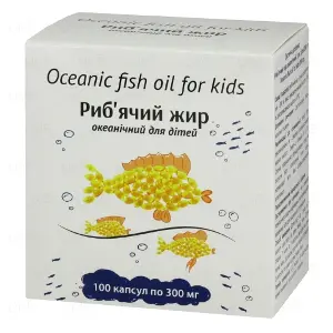 Риб'ячий жир океанічний для дітей капсули по 300 мг, 100 шт.