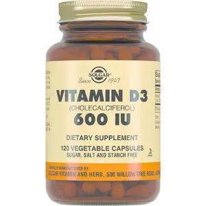 Солгар Витамин Д3 капсулы по 600 МЕ, 120 шт.