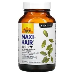 Вітамінно-мінеральний комплекс Maxi-Hair для чоловіків капсули, 60 шт. - Country Life