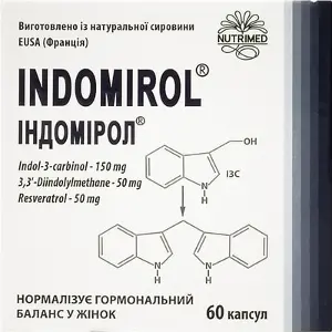 Індомірол капсули для нормалізації гормонального балансу у жінок, 60 прим.