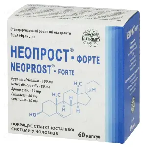 Неопрост-Форте 400 мг №60 капсулы диетическая добавка