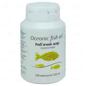 Рыбий жир океанический капсулы в банке 500 мг №100