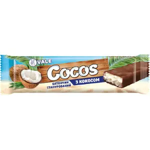 Батончик Cocos с кокосом глазированный