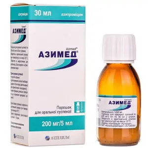 Азимед порошок д/орал. 200 мг/5 мл фл. 30 мл