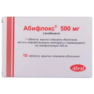 Абифлокс таблетки в/о 500 мг блістер № 10