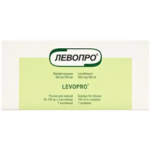 Лівопро розчин для інфузій, 500мг/100мл, 150мл