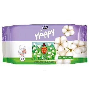 Белла детские Happy Silk & Cotton N64 салфетки