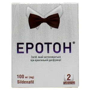 Эротон таблетки для потенции по 100 мг, 2 шт.