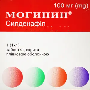 Могінін таблетки для потенції по 100 мг, 1 шт.