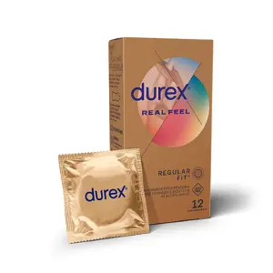 Презервативи Durex (Дюрекс) Real Feel із синтетичного латексу, 12 шт.