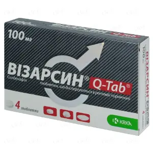 Визарсин Q-тав таблетки по 100 мг, 4 шт.