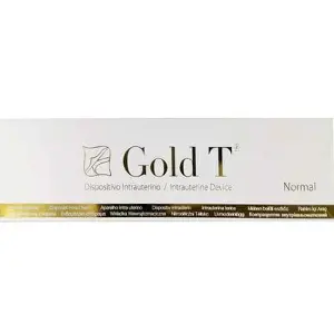 Внутрішньоматкова спіраль Gold T Normal Cu 375 + Au мідь + золото