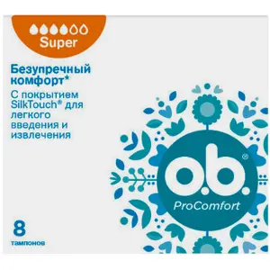 Тампони Ob Pro Comfort Super, 8 шт.