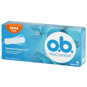 Тампоны Ob Pro Comfort Super, 16 шт.