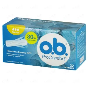 Тампони o.b. Pro Comfort Normal, 32 шт.