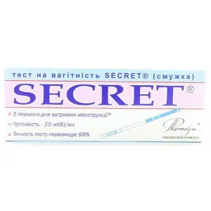 Тест для визначення вагітності Secret, 1 шт.