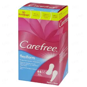 Ежедневные прокладки Carefree® Flexiform N30 женские гигиенические