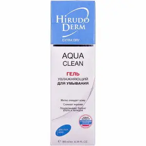 Hirudo Derm Aqua Clean увлажняющий гель для умывания, 180 мл