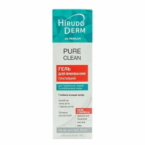 Hirudo Derm Pure Clean пінистий гель для вмивання, 180 мл