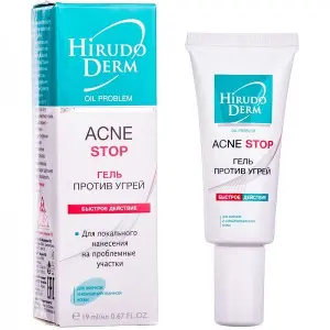 Hirudo Derm Acne Stop гель против угрей, 19 мл