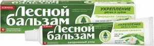 Лесной бальзам 75 мл зубная паста экстракт алоэ и белого чая на отваре трав