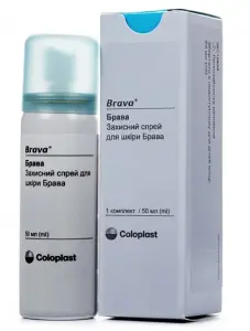 12020 Coloplast Brava защитный спрей для кожи, 50 мл