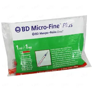 Micro-Fine Plus U-40 1 мл N10 шприц інсуліновий