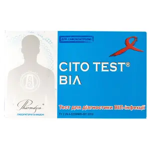 Тест CITO TEST ВІЛ для діагностики ВІЧ-інфекції, 1 шт.