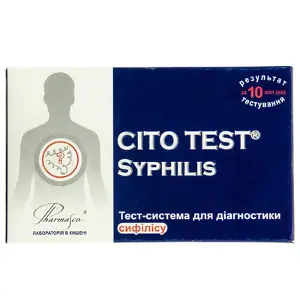 Тест CITO TEST Syphilis для діагностики сифілісу, 1 шт.