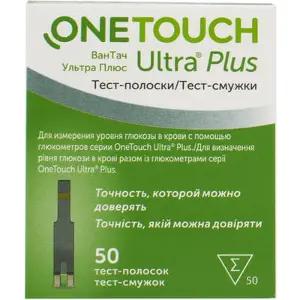 Тест-полоски One Touch Ultra Plus N50