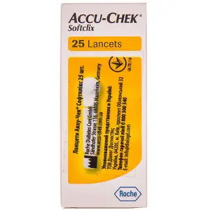 Ланцети Акку-Чек Софтклікс (Accu-Chek Softclix), 25 шт.