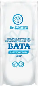 DR. WHITE вата нестерильна зигзаг, 100 г