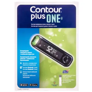 Система измерения уровня глюкозы Contour Plus One, 1 шт.