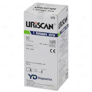 Тест-полоски Uriscan U15 Урискан для анализа мочи показатель Кетонов N50