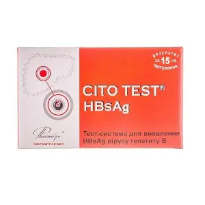 Тест-система для визначення HBsAg вірусу гепатиту В Цито тест тест