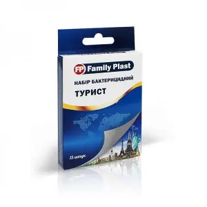 FP Family Plast Турист N15 набір лейкопластирів бактерицидних