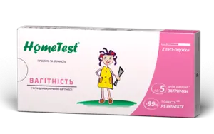 Тест-смужка для визначення вагітності HomeTest, 2 шт.