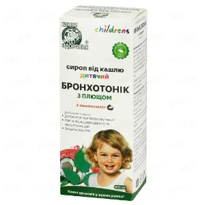 Бронхотонік з плющем сироп від кашлю для дітей 100 мл