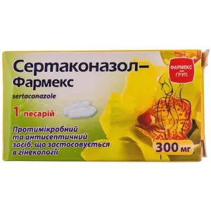Сертаконазол-Фармекс песарії вагінальні по 300 мг, 1 шт.