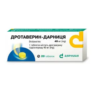Дротаверин-Дарниця таблетки по 40 мг №20 (10х2)