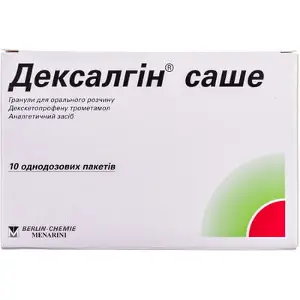 Дексалгин саше гранулы д/ор. р-ра по 25 мг №10 в пак.