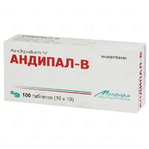 Андипал-В таблетки знеболюючі, 100 шт.