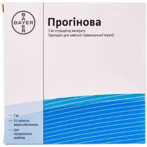 Прогинова таблетки по 2 мг, 21 шт.