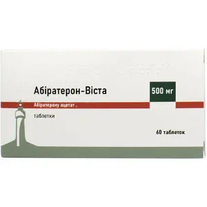 Абіратерон-Віста таблетки по 500 мг, 60 шт.