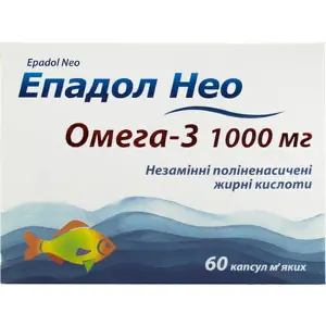 Эпадол Нео капсулы с Омега-3 по 1000 мг, 60 шт.