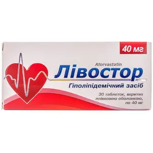 Ливостор таблетки по 40 мг, 30 шт.