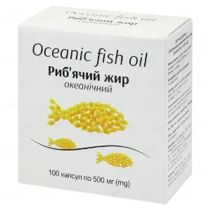 Рыбий жир океанический 500 мг №100 капсулы - Сирио Фарма Ко,ЛТД, КНР