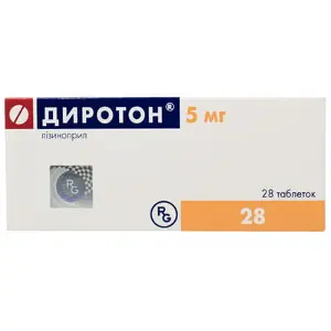 Диротон таблетки 5 мг № 28