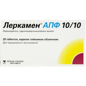 Леркамен® АПФ 10/10 табл. п/о 10 мг + 10 мг блистер № 28