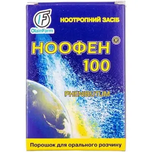 Ноофен порошок 100 мг/доза в пакетику по 1 г, 15 шт.